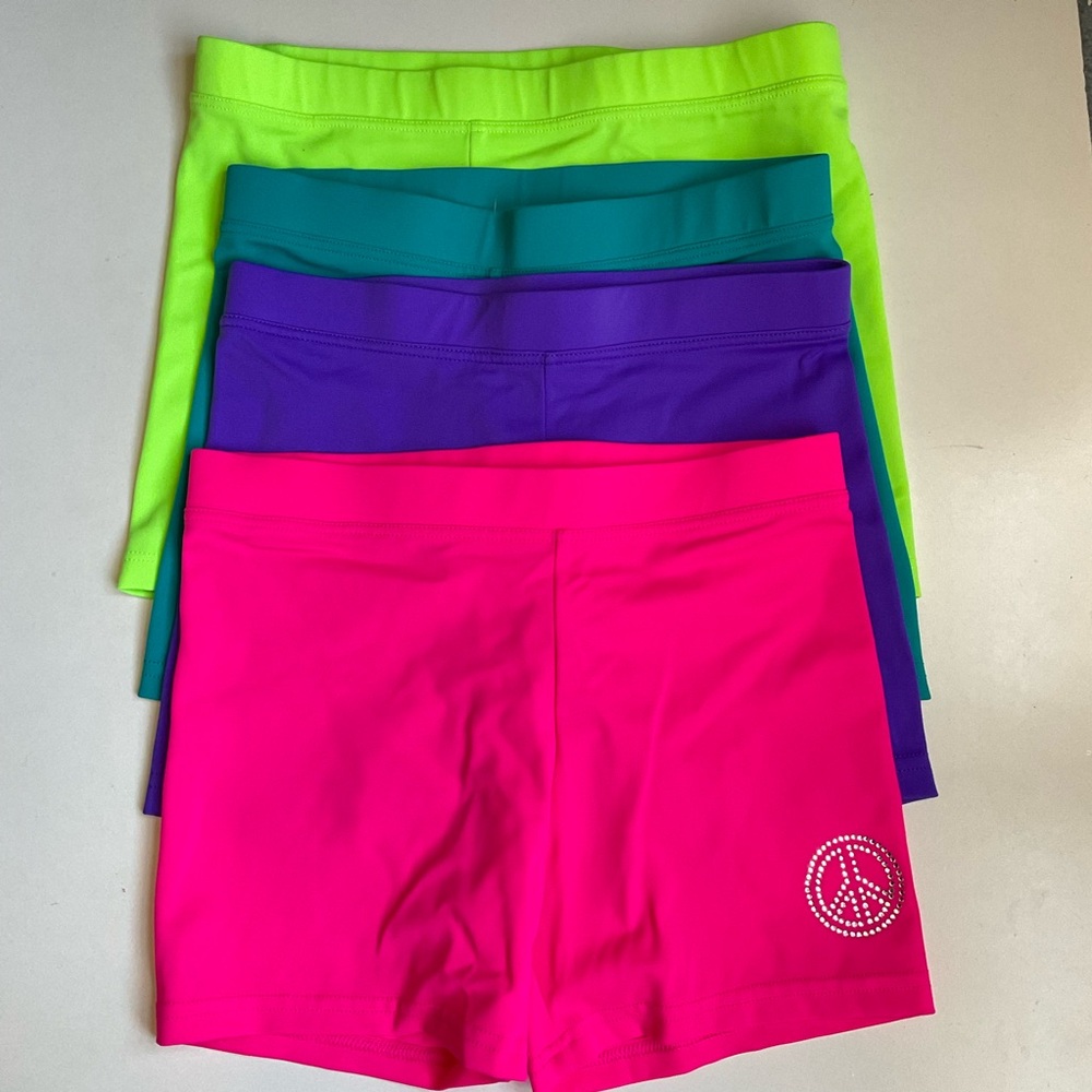 Set of 4 Lucky Me Athletic Shorts Stretchy Comfort
